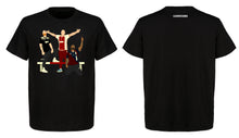 Afbeelding in Gallery-weergave laden, 'Godenzonen' art print on front - basic black t-shirt