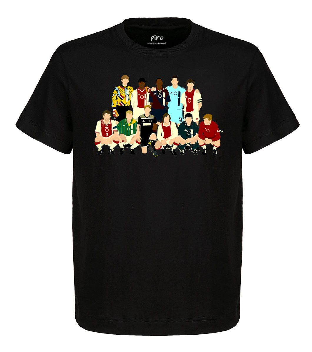 'Amsterdam Legends' - basic black t-shirt