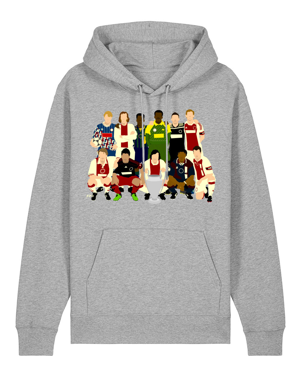 Hoodie 'Amsterdam Legends - deel II' - grey heathered